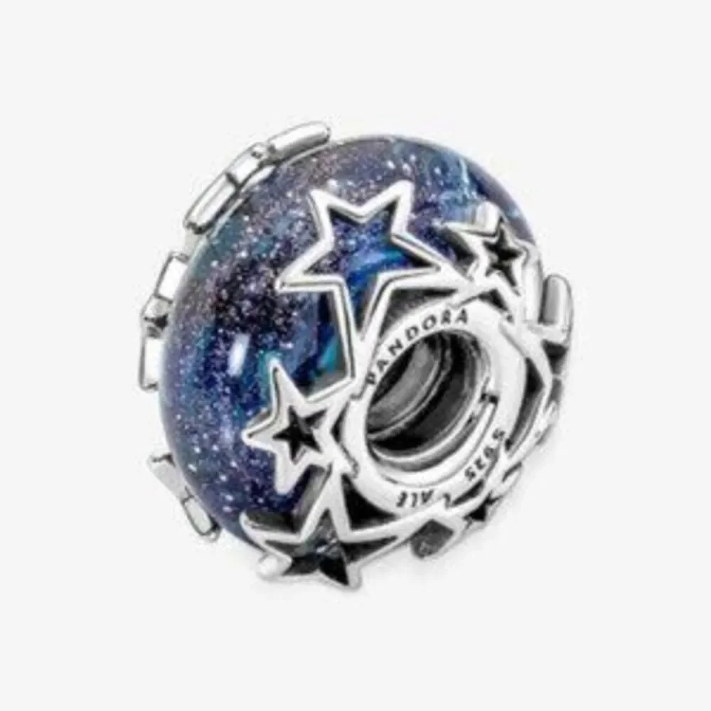 Pandora Galaxy Blue & Star Murano Charm